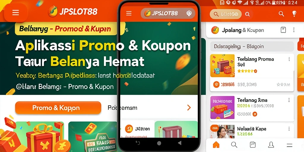 Antarmuka JPSLOT88 yang menarik dan memudahkan pencarian kupon.