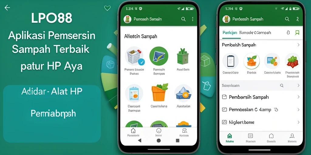 Tampilan antarmuka LPO88 yang sederhana untuk membersihkan sampah.