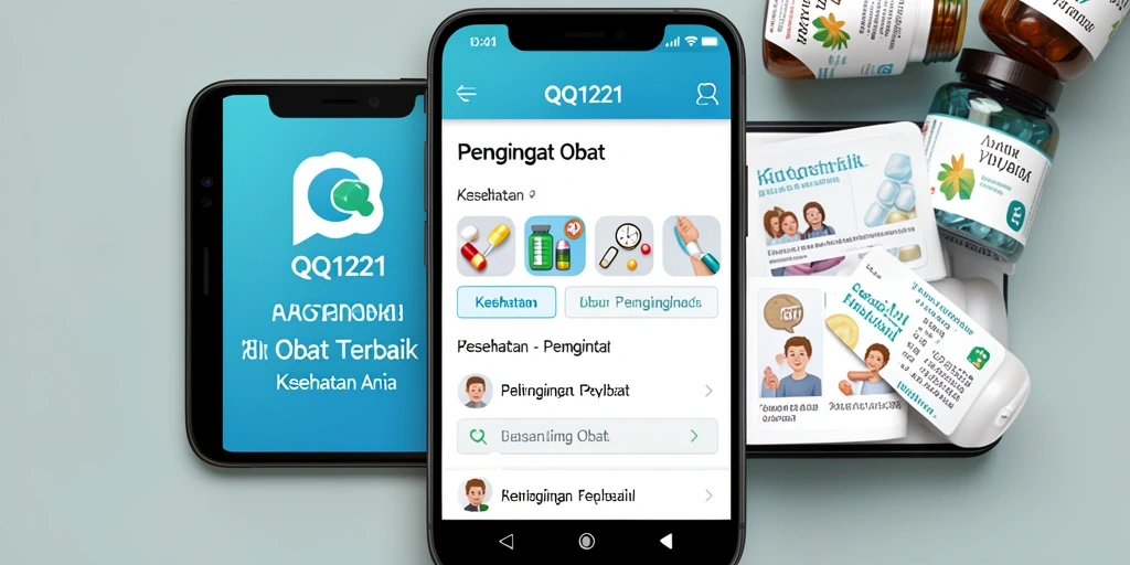 Antarmuka mudah digunakan untuk pengingat obat.
