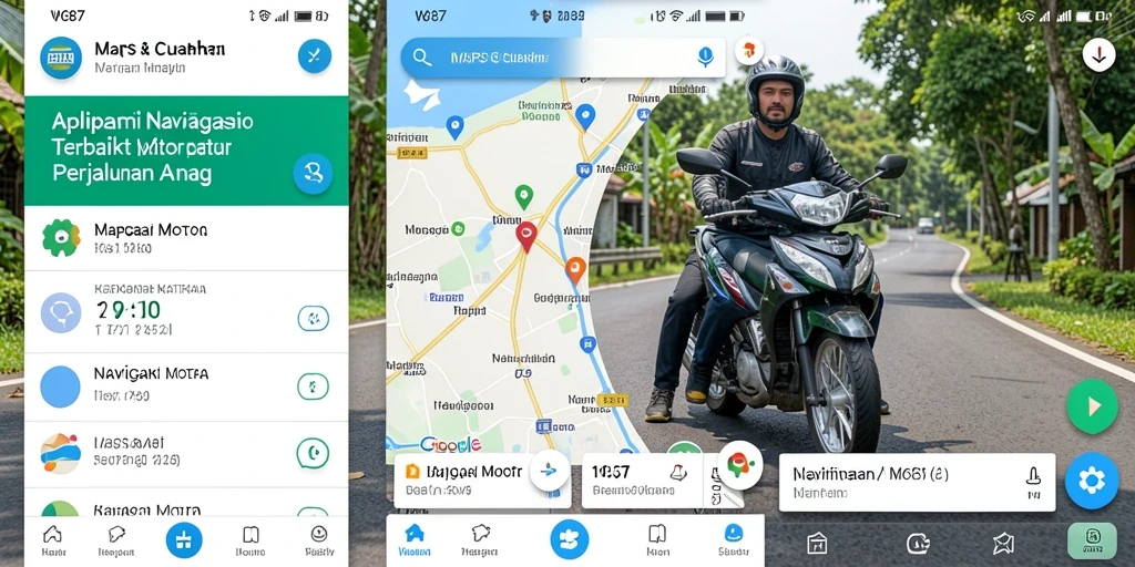 Antarmuka pengguna WG87 yang intuitif untuk navigasi motor.